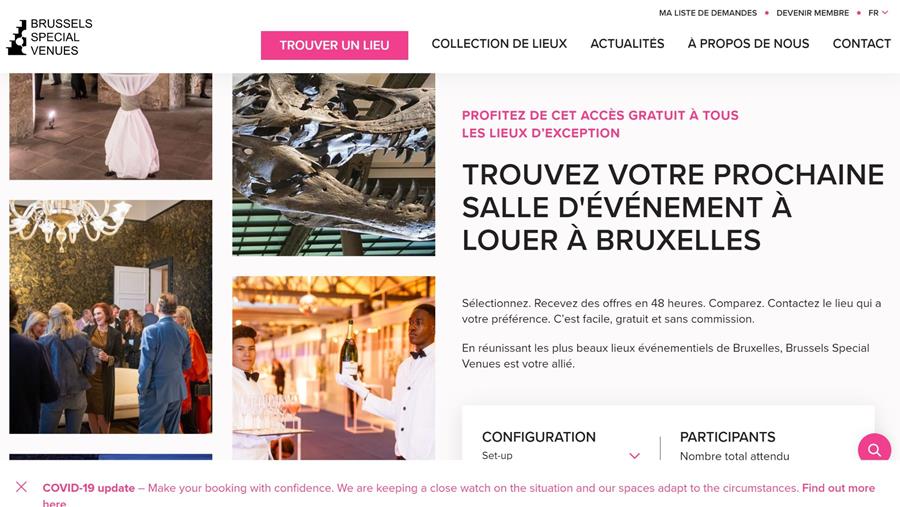Brussels Special Venues rejoint la Confédération EVENT