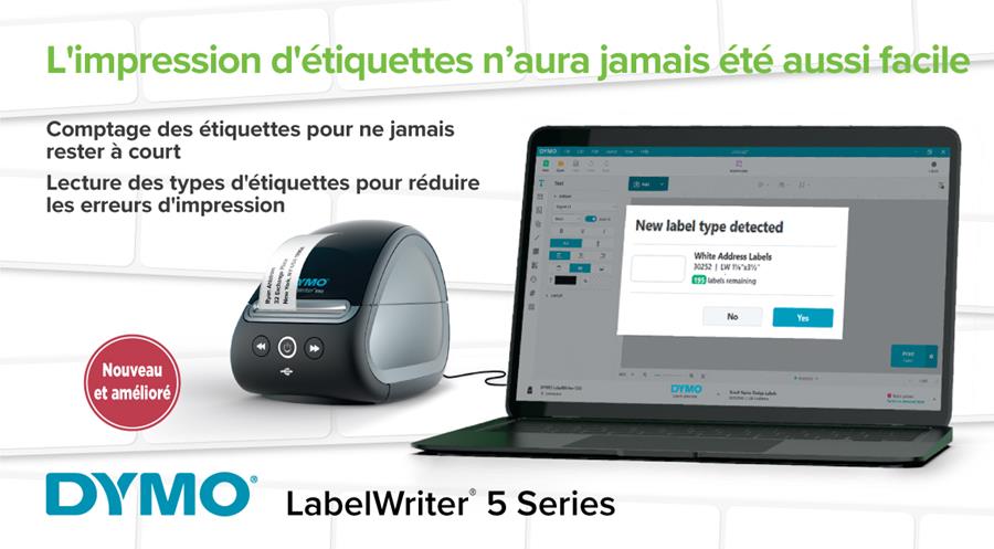 DYMO® LabelWriter™ 550 range: l'impression d'étiquettes n'aura jamais été aussi facile