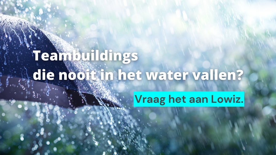 Teambuildings die nooit in het water vallen? Ask Lowiz!