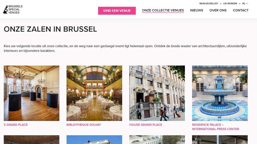 Makkelijk eventlocaties vinden in Brussel