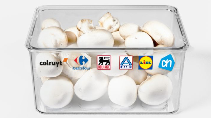 Herbruikbare champignonschaaltjes in supermarkt komen eraan