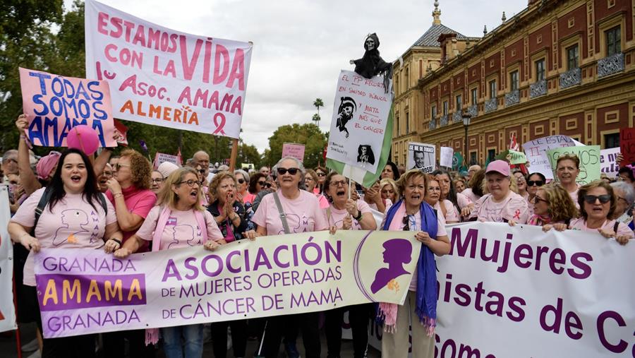 Spanje:  protest in Sevilla na vertraging borstkankerscreening